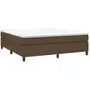 vidaXL Sommier à lattes de lit avec matelas Marron foncé 180x200 cm