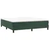 vidaXL Sommier à lattes de lit et matelas Vert foncé 160x200cm Velours