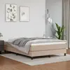 vidaXL Sommier à lattes de lit avec matelas Cappuccino 140x200 cm