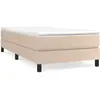 vidaXL Sommier à lattes de lit avec matelas Cappuccino 90x200 cm