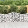 vidaXL Paniers à gabions arqués 8 pcs 200x30x80/100 cm Fer galvanisé