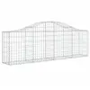 vidaXL Paniers à gabions arqués 6 pcs 200x30x60/80 cm Fer galvanisé
