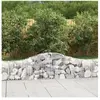 vidaXL Paniers à gabions arqués 6 pcs 200x30x40/60 cm Fer galvanisé