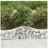 vidaXL Paniers à gabions arqués 3 pcs 200x30x40/60 cm Fer galvanisé
