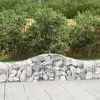 vidaXL Paniers à gabions arqués 11 pcs 200x30x40/60 cm Fer galvanisé