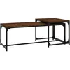 vidaXL Tables basses 2 pcs Chêne marron Bois d'ingénierie