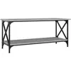 vidaXL Table basse Sonoma gris 100x45x45 cm Bois d'ingénierie et fer