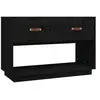 vidaXL Meuble TV Noir 90x40x60 cm Bois de pin massif