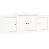 vidaXL Buffet Blanc 164x37x68 cm Bois massif de pin