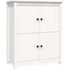 vidaXL Buffet Blanc 83x41,5x100 cm Bois massif de pin