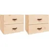 vidaXL Tables de chevet murales 2 pcs 50x36x40 cm