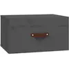 vidaXL Table de chevet murale Gris 40x29,5x22 cm