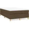 vidaXL Sommier à lattes de lit avec matelas Marron foncé 120x200 cm