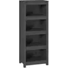 vidaXL Bibliothèque Gris 50x35x125,5 cm Bois de pin massif