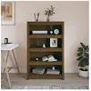 vidaXL Bibliothèque Marron miel 80x35x126 cm Bois de pin massif
