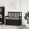 vidaXL Bibliothèque Noir 80x35x68 cm Bois de pin massif