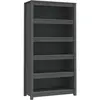 vidaXL Bibliothèque Gris 80x35x154 cm Bois de pin massif