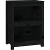 vidaXL Bibliothèque Noir 50x35x68 cm Bois de pin massif