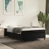 vidaXL Sommier à lattes de lit avec matelas Noir 140x200 cm Velours