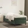 vidaXL Sommier à lattes de lit avec matelas Vert foncé 100x200 cm