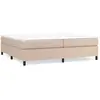 vidaXL Sommier à lattes de lit avec matelas Cappuccino 200x200 cm