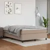 vidaXL Sommier à lattes de lit avec matelas Cappuccino 140x200 cm