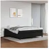 vidaXL Sommier à lattes de lit avec matelas Noir 160x200 cm