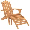 vidaXL Chaises Adirondack de jardin repose-pieds 2 pcs Bois d'acacia