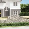 vidaXL Paniers à gabions arqués 50 pcs 200x50x120/140 cm Fer galvanisé
