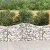 vidaXL Paniers à gabions arqués 50 pcs 200x50x80/100 cm Fer galvanisé