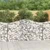 vidaXL Paniers à gabions arqués 50 pcs 200x50x100/120 cm fer galvanisé
