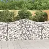 vidaXL Paniers à gabions arqués 40 pcs 200x50x100/120 cm fer galvanisé