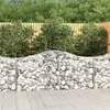 vidaXL Paniers à gabions arqués 15 pcs 200x50x80/100 cm Fer galvanisé