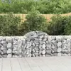 vidaXL Paniers à gabions arqués 13 pcs 200x50x80/100 cm Fer galvanisé