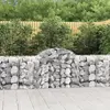 vidaXL Paniers à gabions arqués 15 pcs 200x50x80/100 cm Fer galvanisé