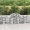 vidaXL Paniers à gabions arqués 30 pcs 200x50x80/100 cm Fer galvanisé