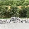 vidaXL Paniers à gabions arqués 7 pcs 200x50x40/60 cm fer galvanisé
