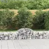 vidaXL Paniers à gabions arqués 2 pcs 200x50x40/60 cm fer galvanisé