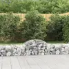 vidaXL Paniers à gabions arqués 40 pcs 200x50x40/60 cm fer galvanisé