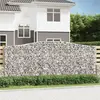 vidaXL Paniers à gabions arqués 4 pcs 400x50x160/180 cm fer galvanisé