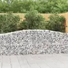 vidaXL Paniers à gabions arqués 25 pcs 400x50x80/100 cm Fer galvanisé