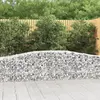 vidaXL Paniers à gabions arqués 20 pcs 400x50x60/80 cm Fer galvanisé