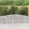 vidaXL Paniers à gabions arqués 9 pcs 400x50x60/80 cm Fer galvanisé