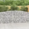 vidaXL Paniers à gabions arqués 15 pcs 400x50x100/120 cm Fer galvanisé