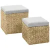 vidaXL Paniers à gabions arqués 3 pcs 400x50x60/80 cm Fer galvanisé