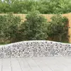 vidaXL Paniers à gabions arqués 25 pcs 400x50x40/60 cm Fer galvanisé