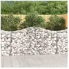 vidaXL Paniers à gabions arqués 3 pcs 200x30x100/120 cm Fer galvanisé
