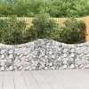 vidaXL Paniers à gabions arqués 13 pcs 200x30x80/100 cm Fer galvanisé