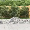 vidaXL Paniers à gabions arqués 18 pcs 200x30x40/60 cm Fer galvanisé