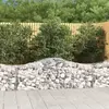 vidaXL Paniers à gabions arqués 25 pcs 200x50x60/80 cm fer galvanisé